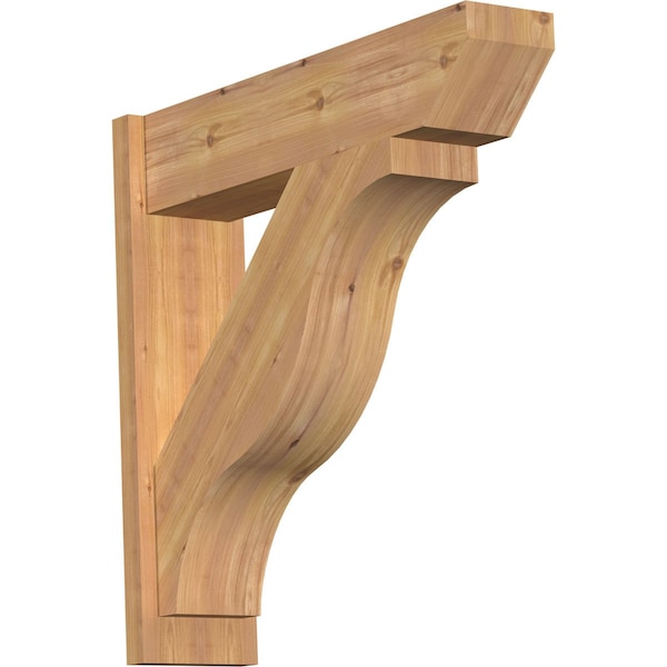 Ekena Millwork Funston Slat Smooth Outlooker, Western Red Cedar, 7 1/2"W x 30"D x 30"H OUT08X30X30FST06SWR - main